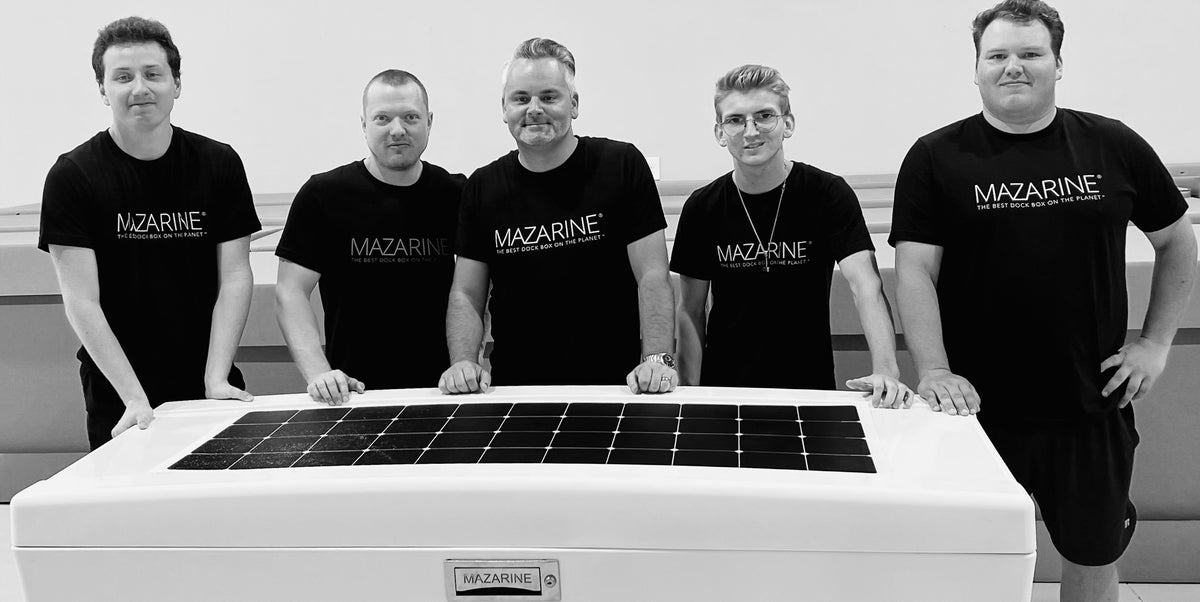 MAZARINE team supporting dock box customers and dealers